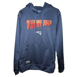 NFL New England Patriots New Era Navy Blue Hoodie Mens Medium